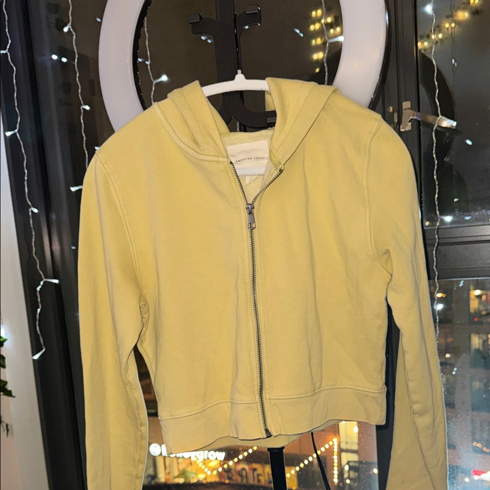 American Eagle Outfitters Yellow Bomber Jacket
